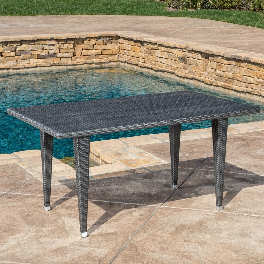 Delani 7-piece Outdoor Wicker Dining Set by Christopher Knight Home