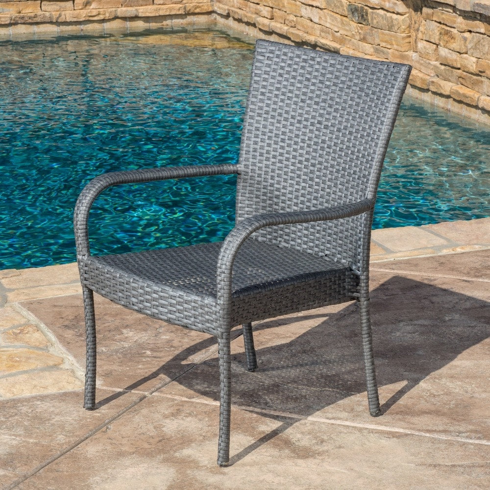 Delani 7-piece Outdoor Wicker Dining Set by Christopher Knight Home