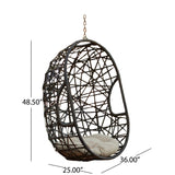 Outdoor Egg Wicker Chair by Christopher Knight Home