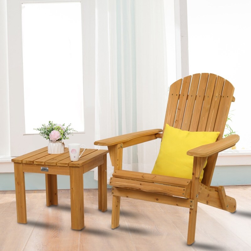 Outdoor Folding Fir Adirondack Chair