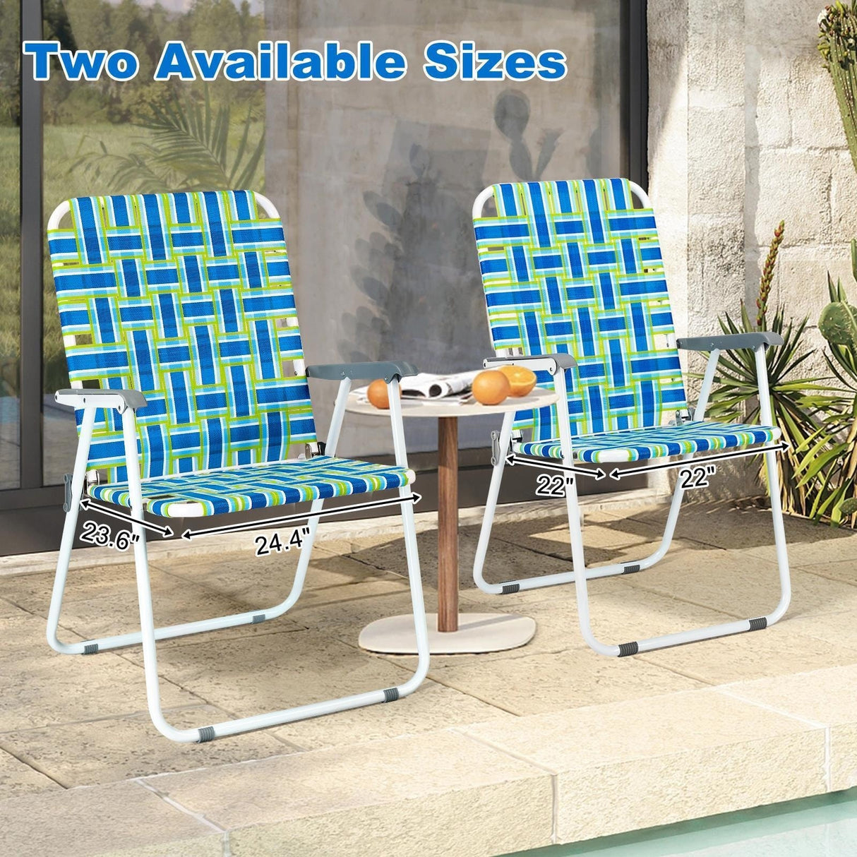 Outdoor Folding Webbed Chair
