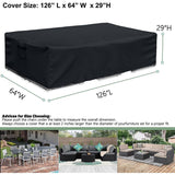 Outdoor Heavy Duty furniture Cover Waterproof Patio Table and Chairs Cover