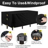 Outdoor Furniture Protection Set Covers for Sectional Sofa, Table Chairs Durable Material