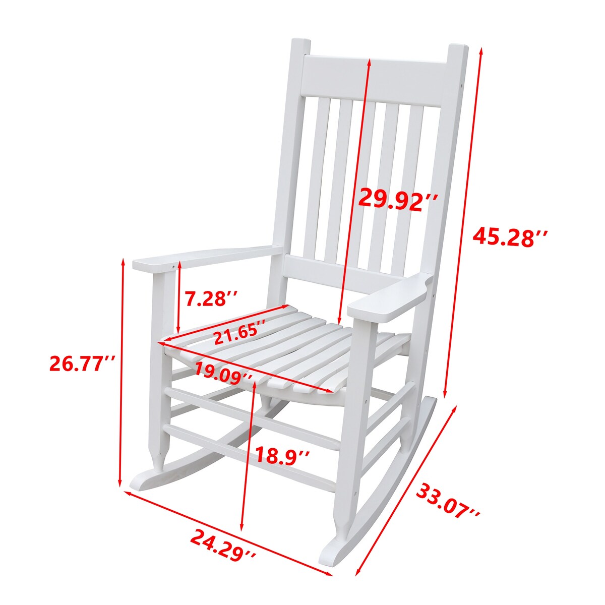Outdoor Garden Balcony Courtyard Rocking Chair