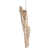 Outdoor Garden Rattan Egg Swing Chair Hanging Chair Wood+Light Gray