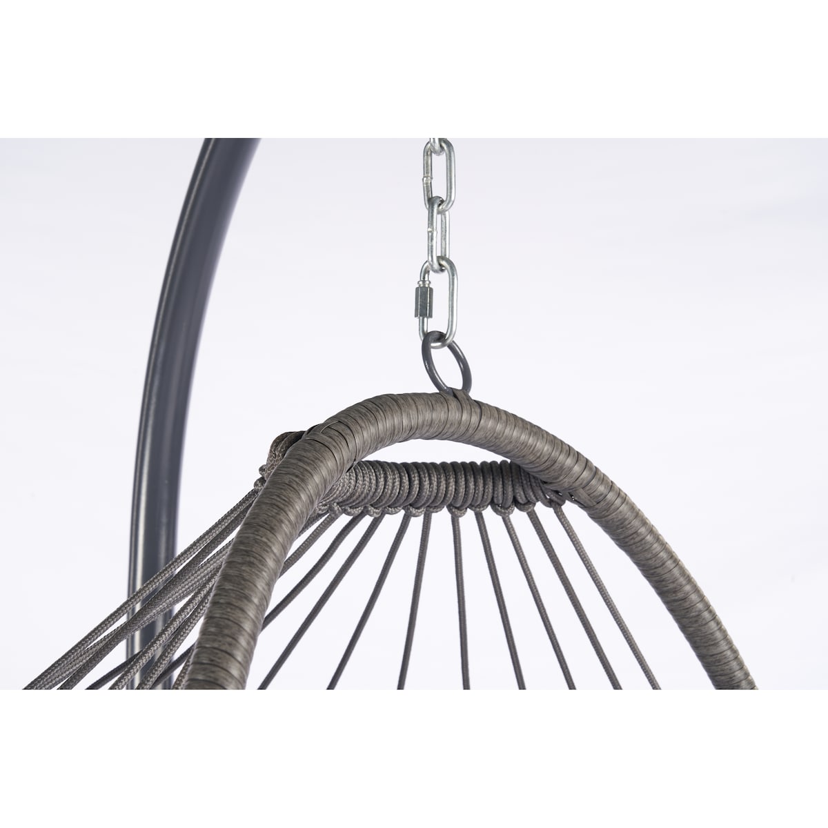 Outdoor Garden Rattan Egg Swing Chair Hanging Chair Wood