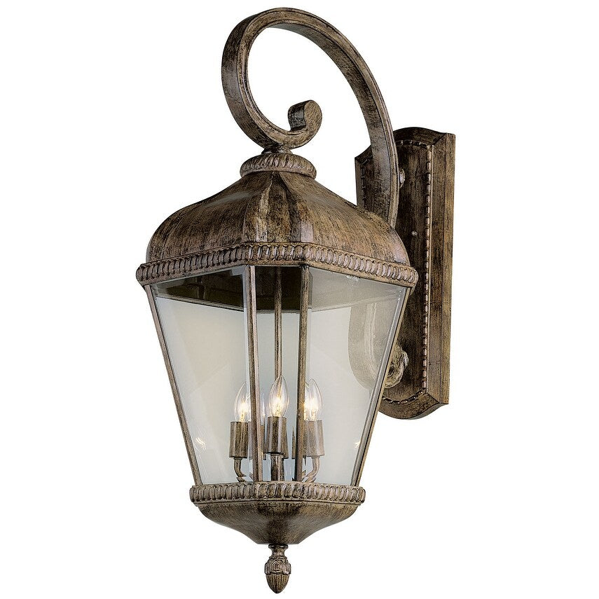 Outdoor Imports Four Light Wall Lantern Covington Burnished R - Exact Size - Exact Size
