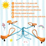 Outdoor Kids Spinning Seesaw Sit and Spin Teeter Totter