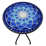 Outdoor Mosaic Side Table, Round Bistro Coffee Table