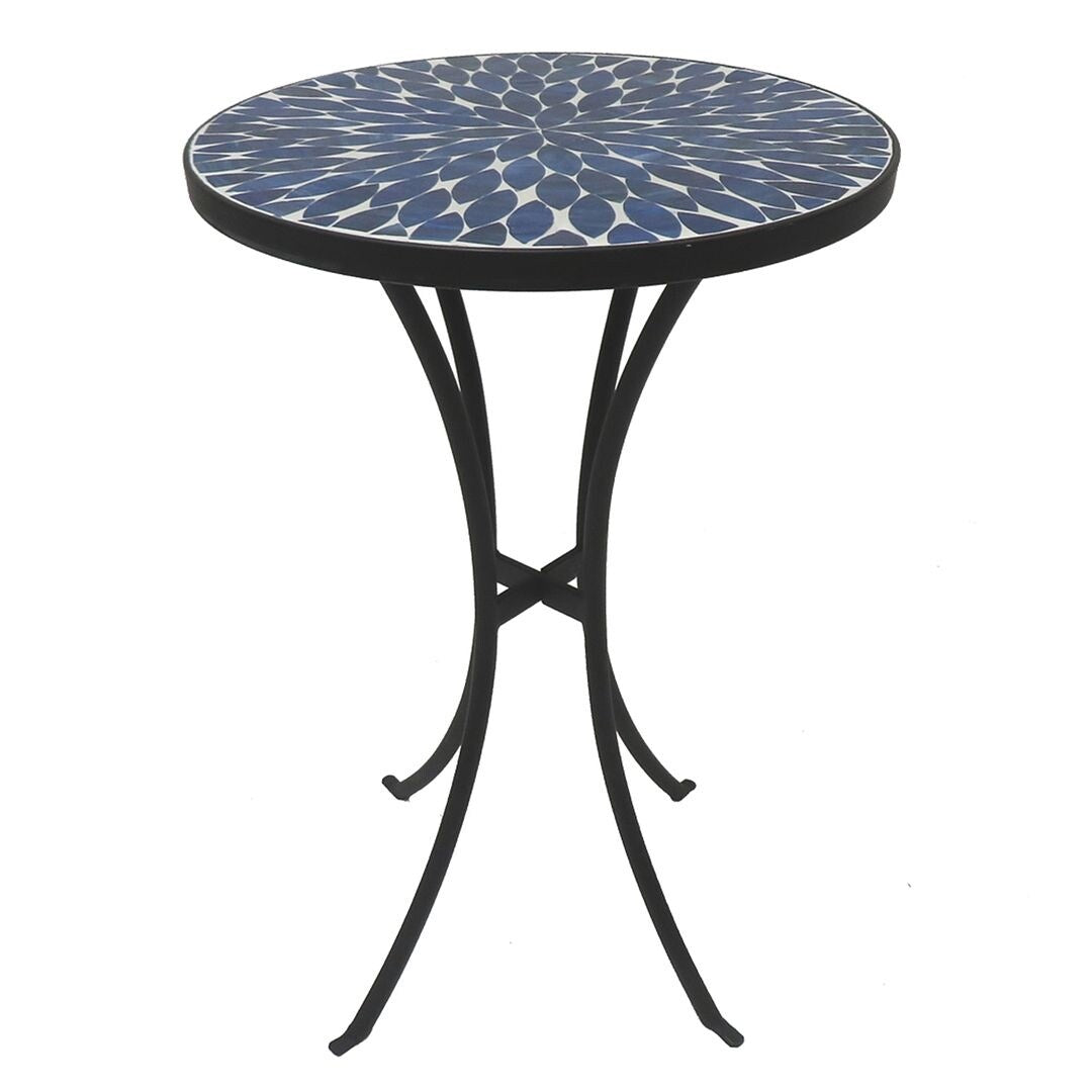 Outdoor Mosaic Side Table, Round Bistro Coffee Table