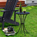Outdoor Mosaic Side Table, Round Bistro Coffee Table