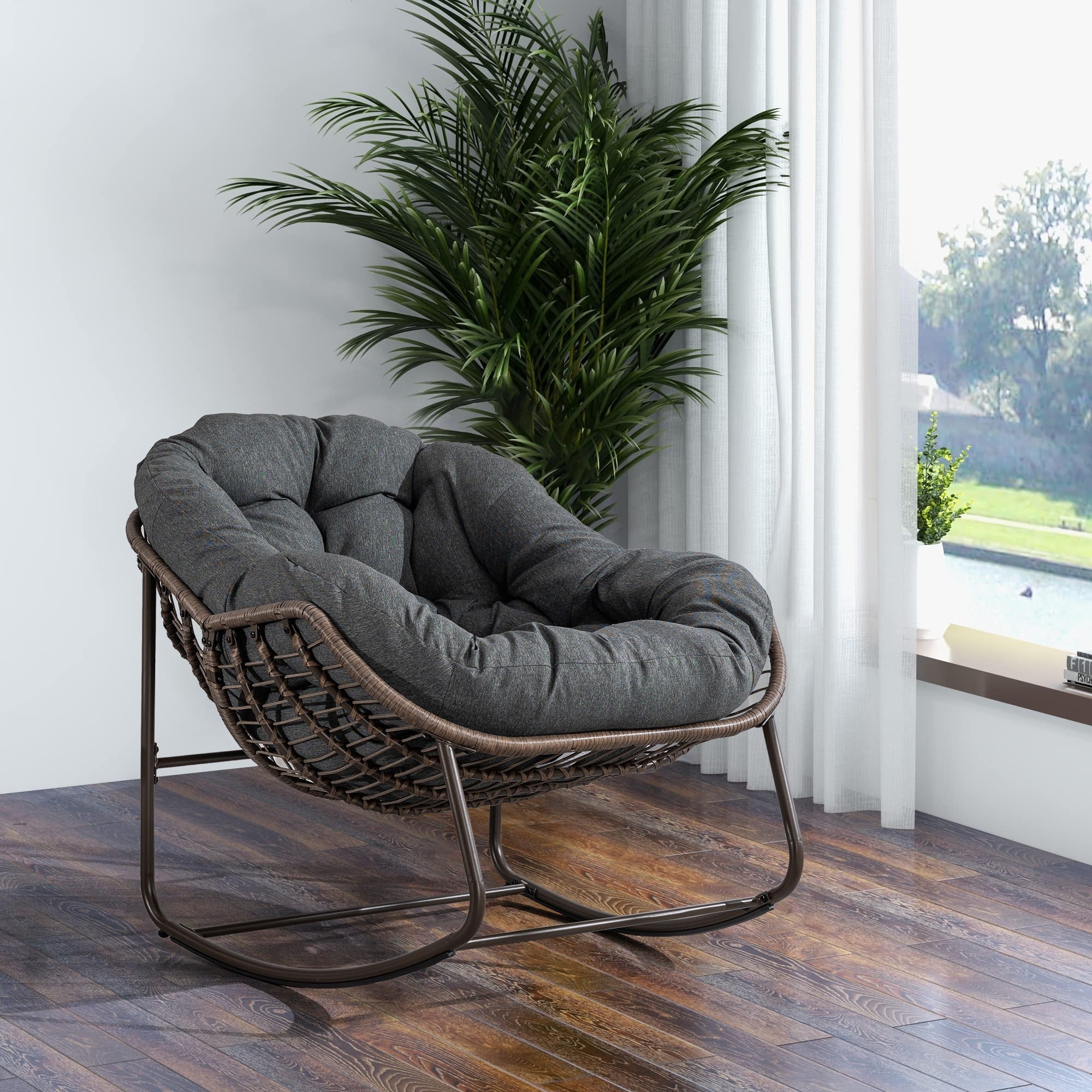 Moon rocker garden chair discount