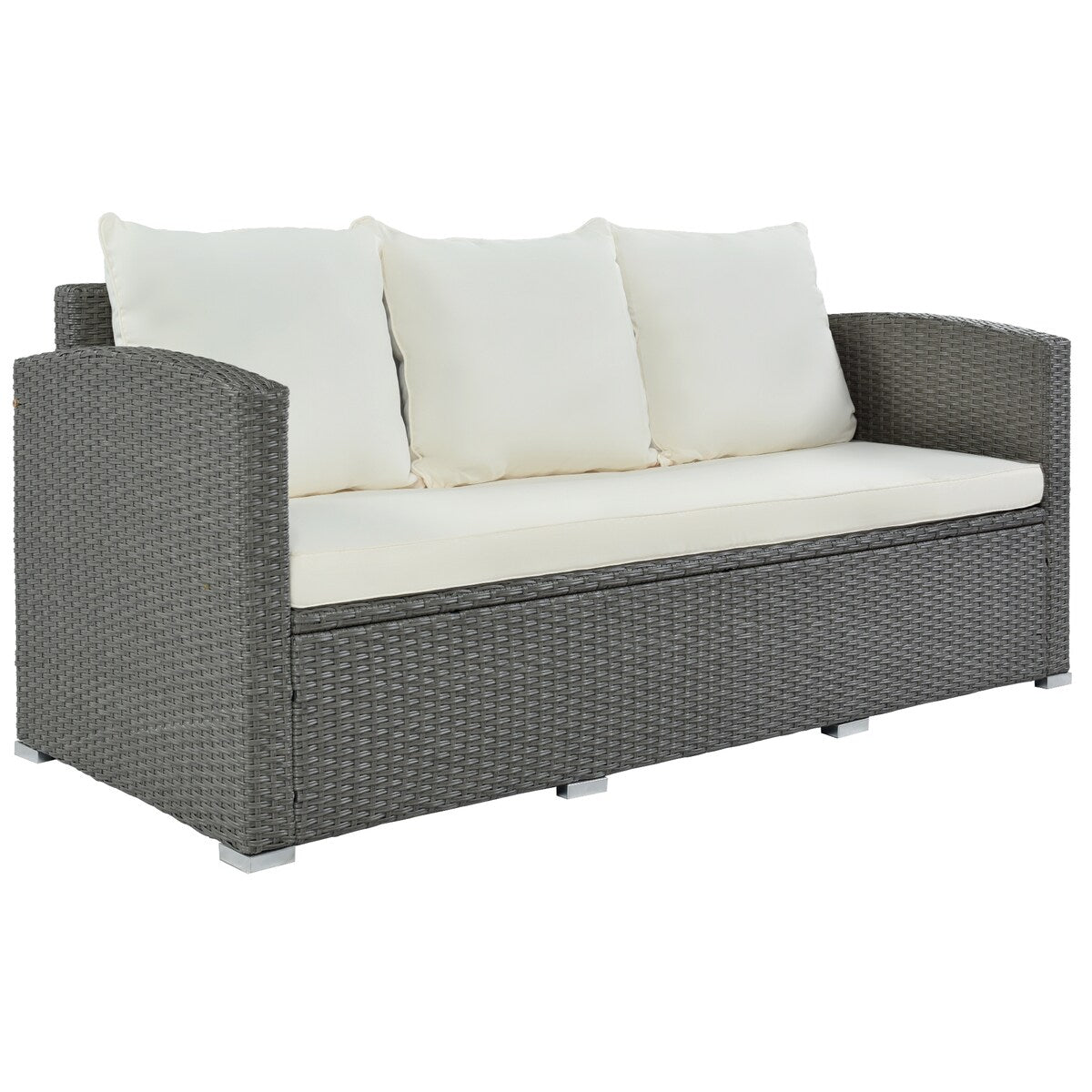 Outdoor Patio 5-Piece Rattan Sectional Sofa Set