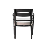 Outdoor Patio Aluminum Stationary Dining Chairs 4PCS