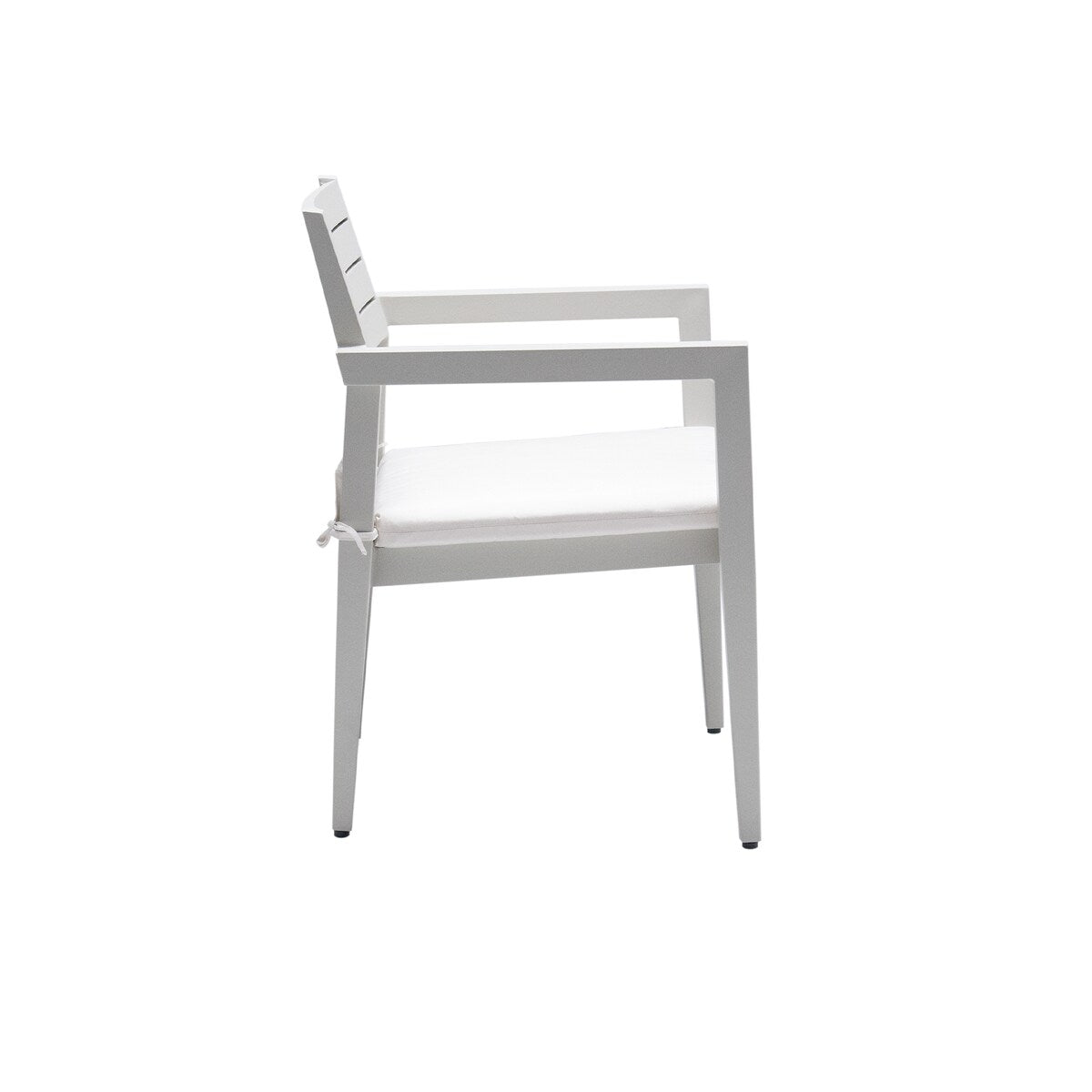 Outdoor Patio Aluminum Stationary Dining Chairs 4PCS