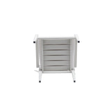 Outdoor Patio Aluminum Stationary Dining Chairs 4PCS