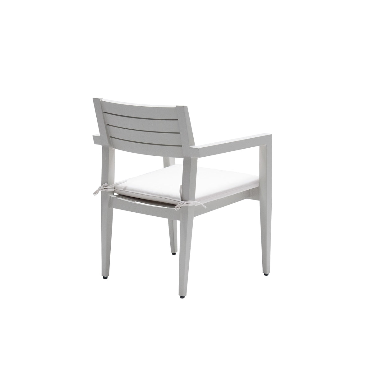 Outdoor Patio Aluminum Stationary Dining Chairs 4PCS