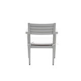 Outdoor Patio Aluminum Stationary Dining Chairs 4PCS