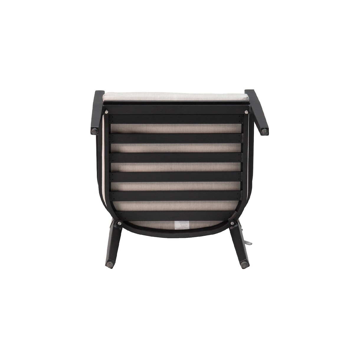 Outdoor Patio Aluminum Stationary Dining Chairs 4PCS