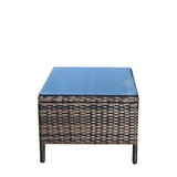 Outdoor Patio Furniture 1 Coffee Table with Clear Tempered Glass