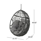Outdoor Patio Furniture Swing Chair With Big Comfortable and Woven Finish