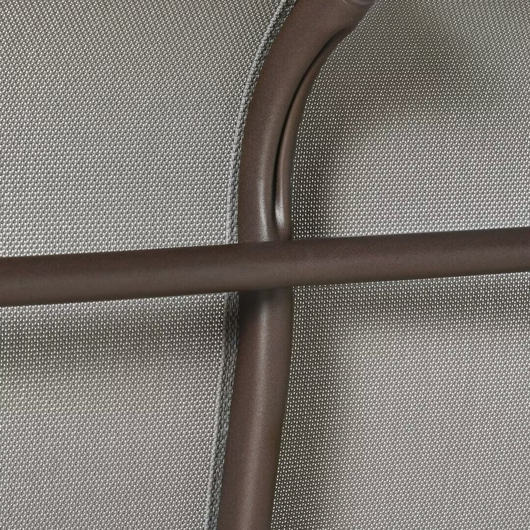 Outdoor Patio Glider Loveseat Chair with Powder Coated Steel Frame - 46.75*30.5*38.5