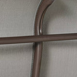 Outdoor Patio Glider Loveseat Chair with Powder Coated Steel Frame - 46.75*30.5*38.5