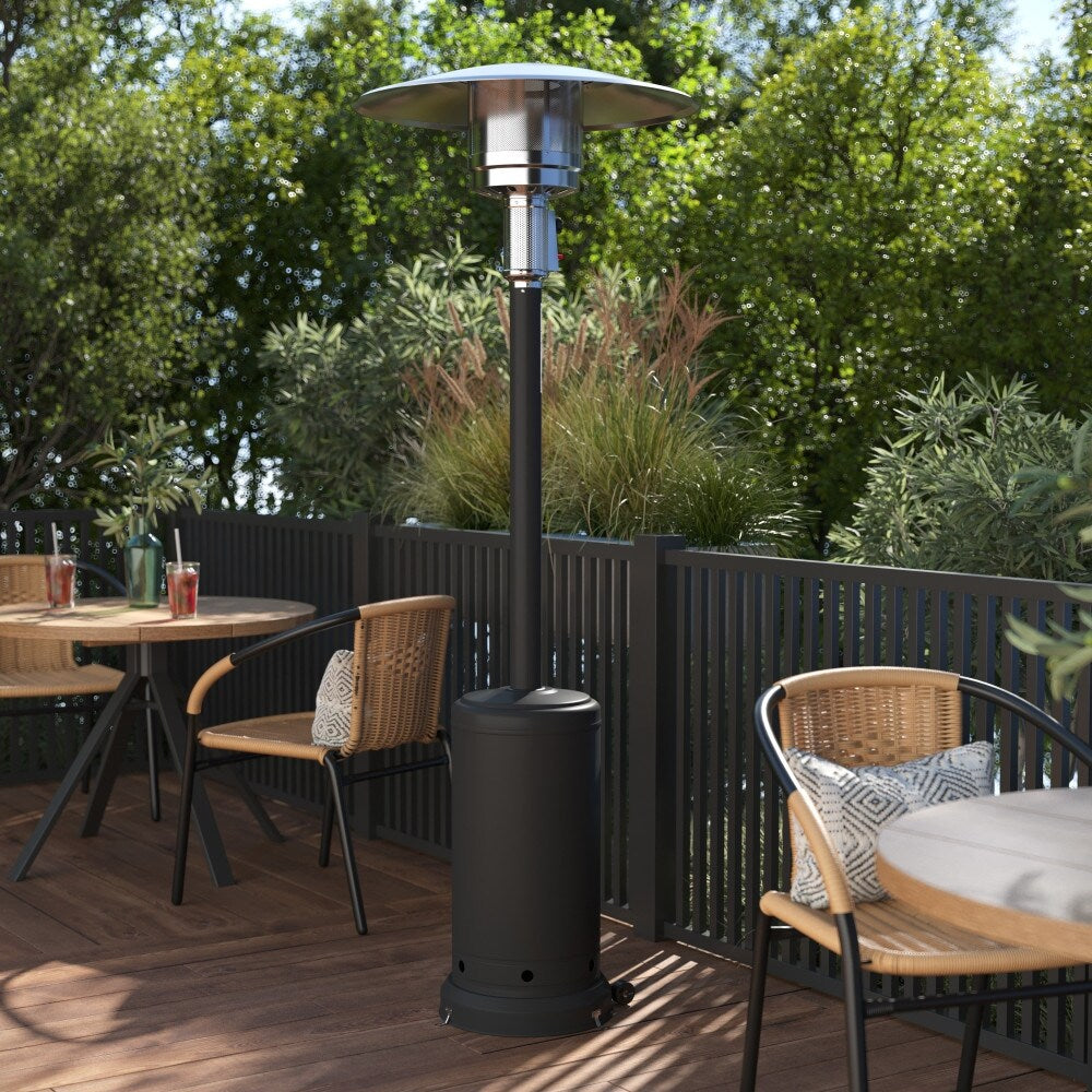 Outdoor Patio Heater - 7.5 Feet Round Steel Patio Heater - 40,000 BTU's
