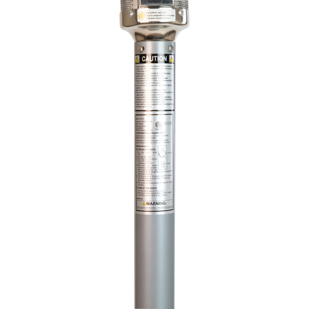 Outdoor Patio Heater - 7.5 Feet Round Steel Patio Heater - 40,000 BTU's