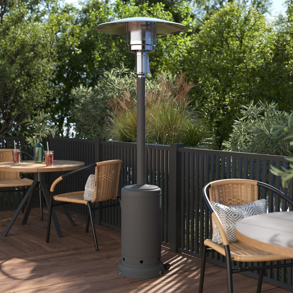 Outdoor Patio Heater - 7.5 Feet Round Steel Patio Heater - 40,000 BTU's