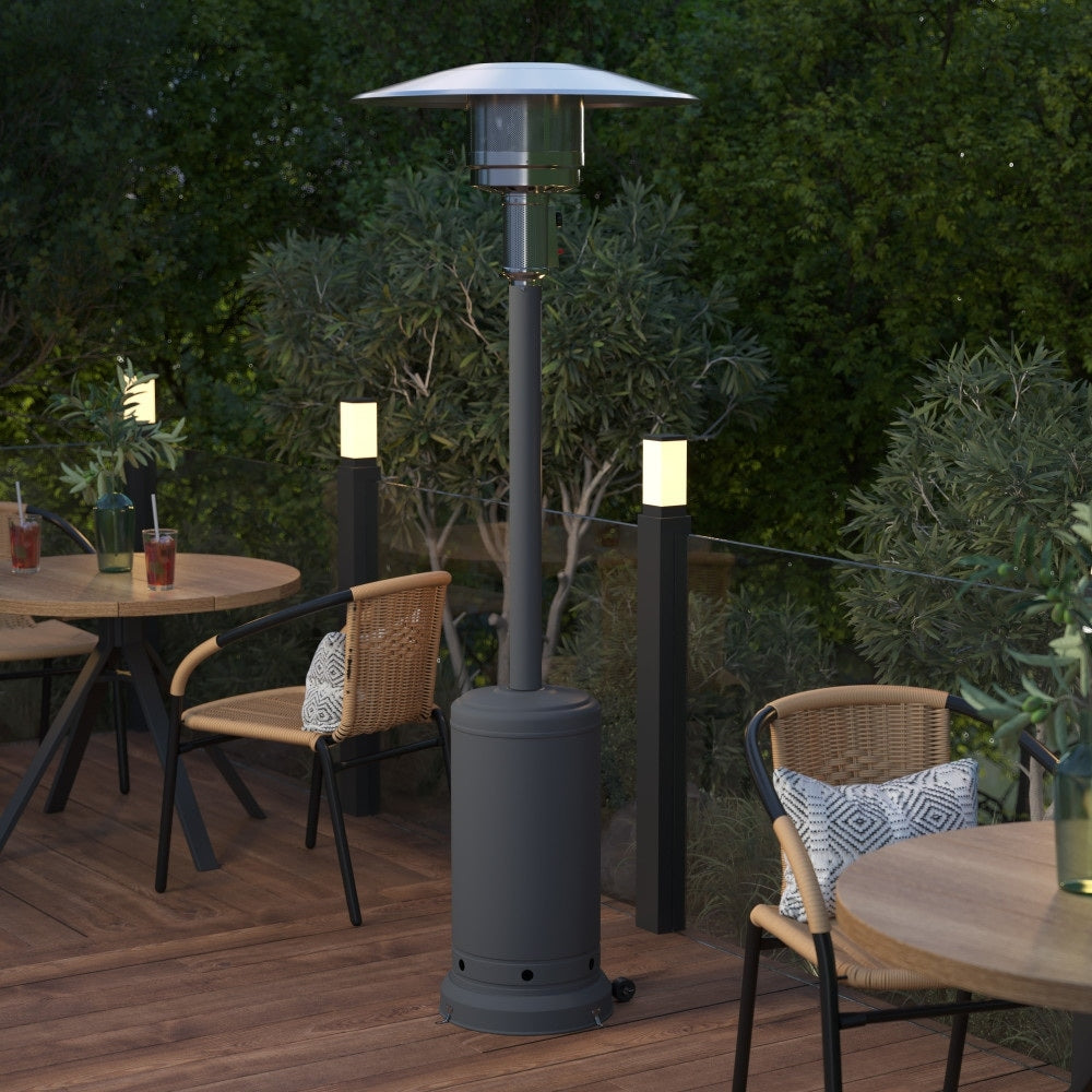 Outdoor Patio Heater - 7.5 Feet Round Steel Patio Heater - 40,000 BTU's
