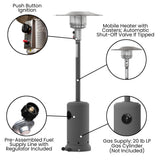 Outdoor Patio Heater - 7.5 Feet Round Steel Patio Heater - 40,000 BTU's