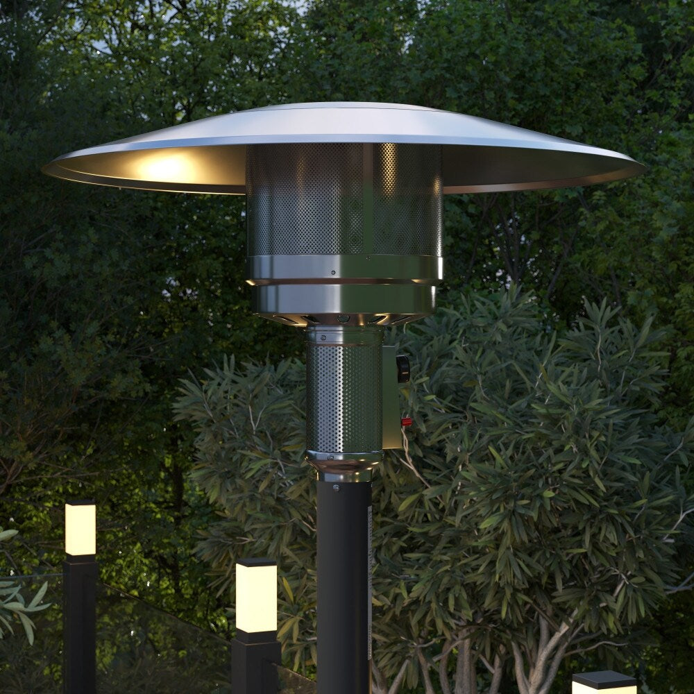 Outdoor Patio Heater - 7.5 Feet Round Steel Patio Heater - 40,000 BTU's