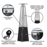 Outdoor Patio Heater - 7.5 Feet Round Steel Patio Heater - 42,000 BTU's