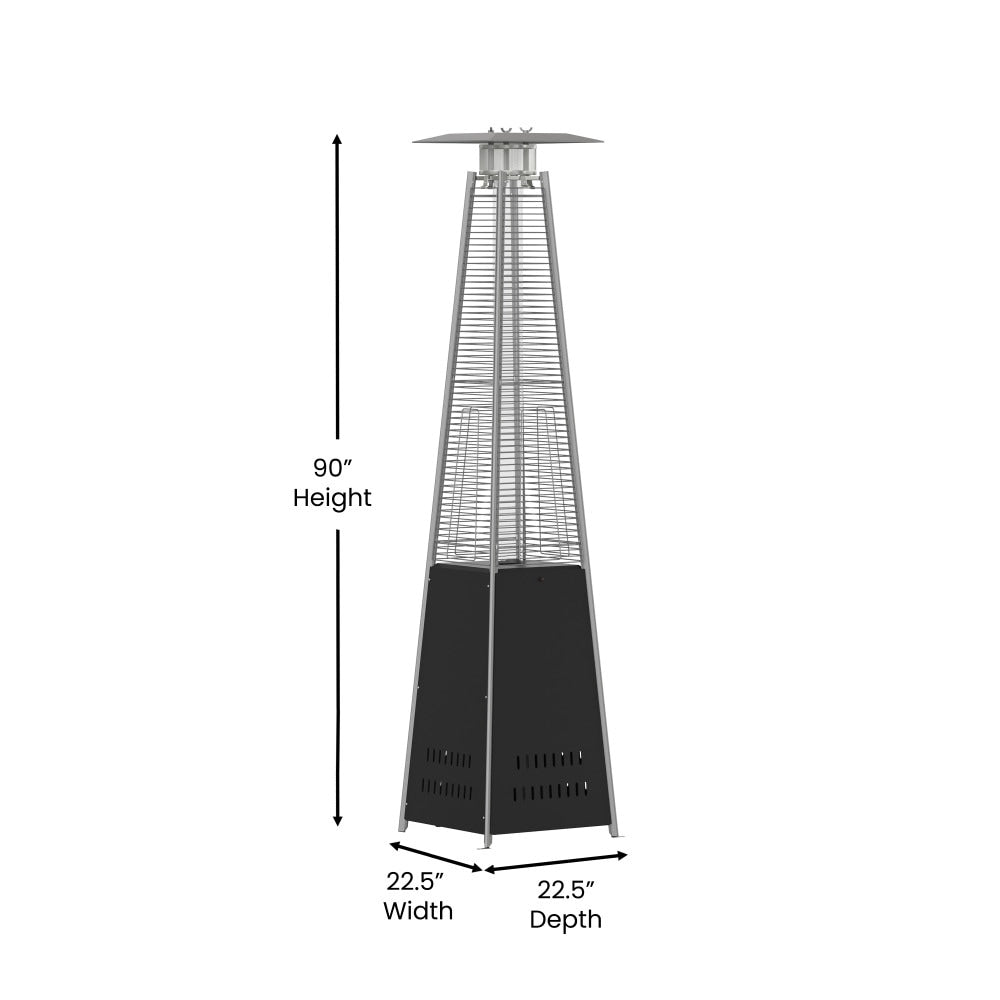Outdoor Patio Heater - 7.5 Feet Round Steel Patio Heater - 42,000 BTU's