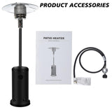 Outdoor Patio Heater With Wheels,Propane 46,000 BTU