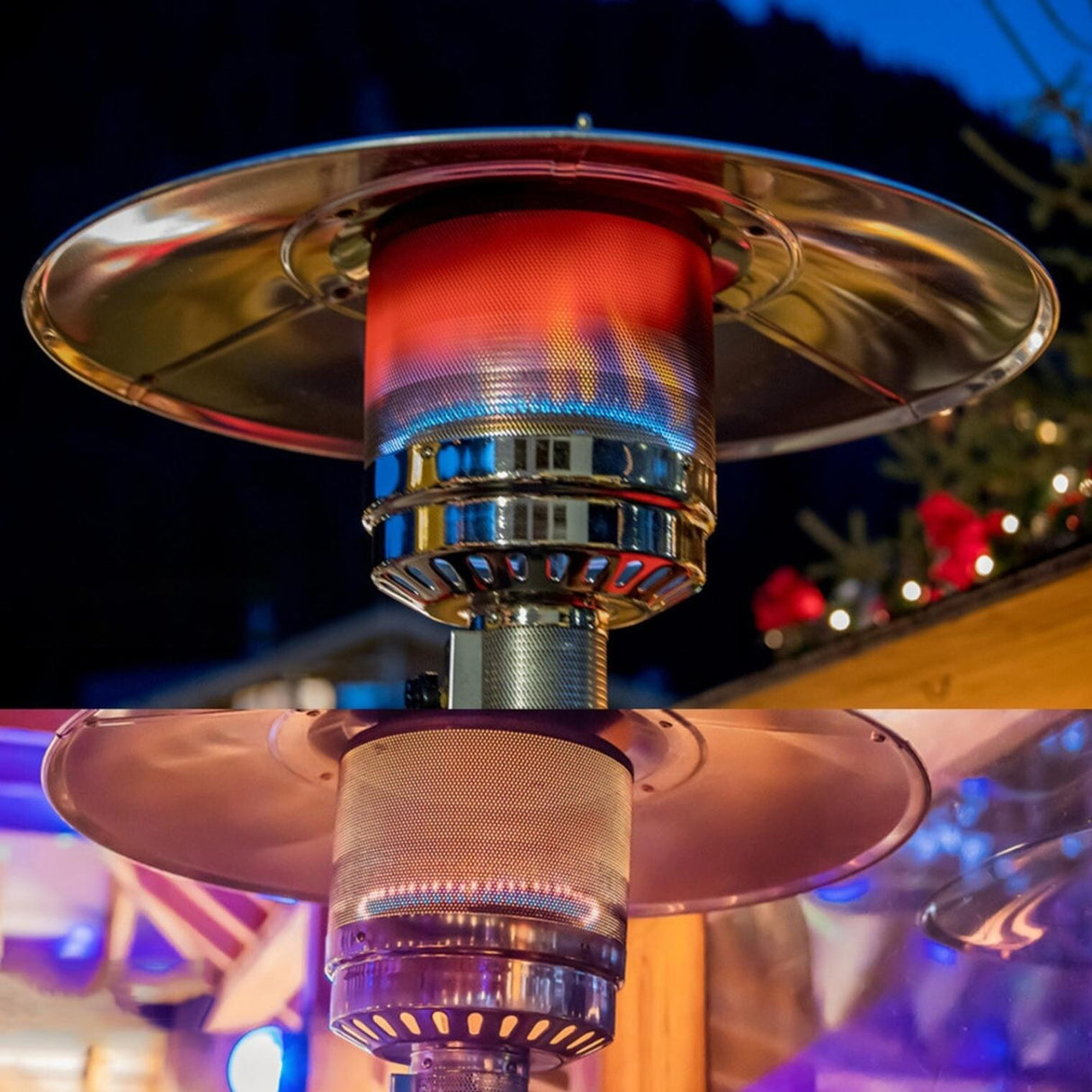 Outdoor Patio Heater With Wheels,Propane 46,000 BTU