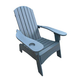 Outdoor Patio Indoor Wood Adirondack Chair with An Hole To Hold Umbrella on The Arm