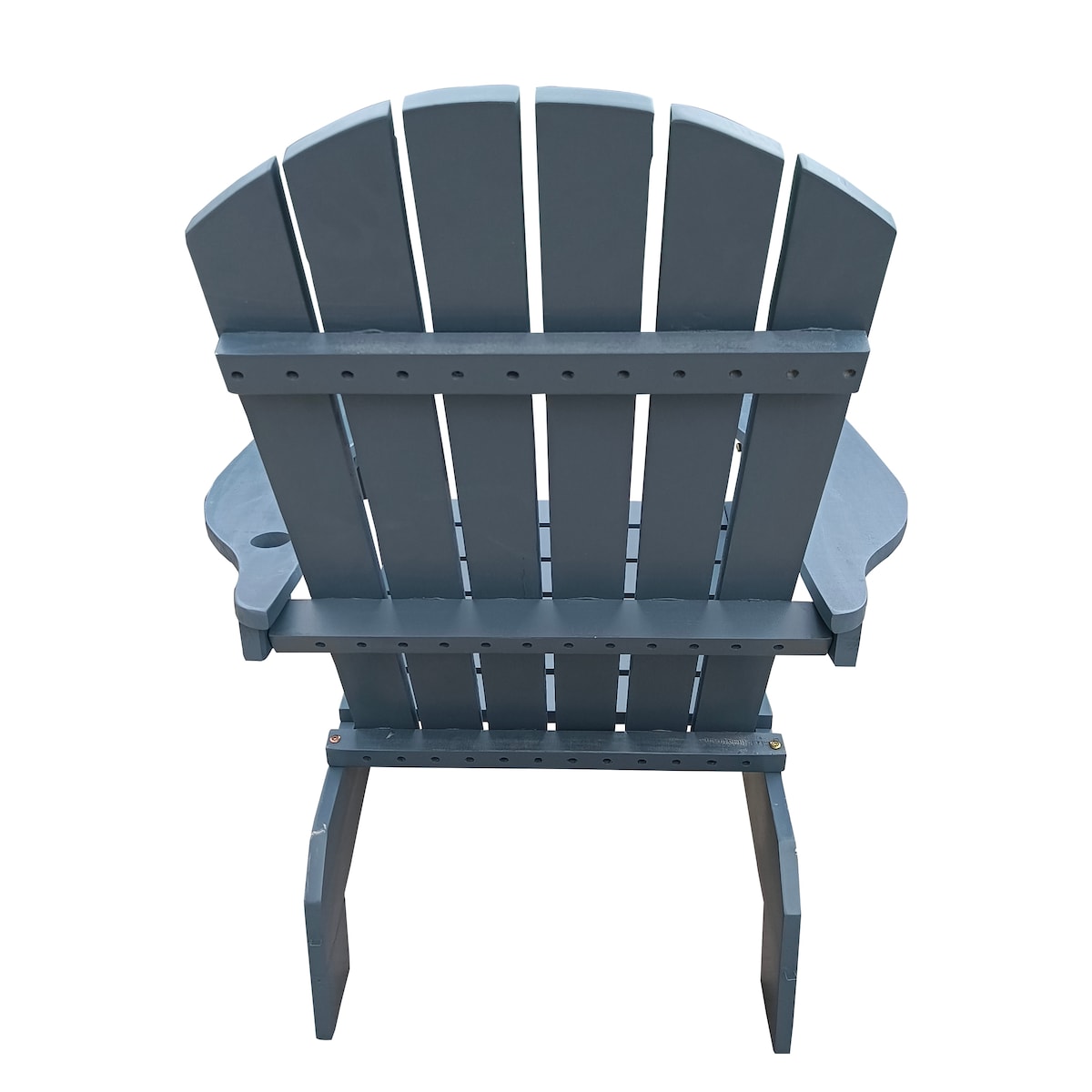 Outdoor Patio Indoor Wood Adirondack Chair with An Hole To Hold Umbrella on The Arm