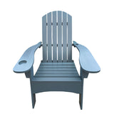 Outdoor Patio Indoor Wood Adirondack Chair with An Hole To Hold Umbrella on The Arm