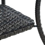 Outdoor Patio Side Table Rattan PE Wicker Table