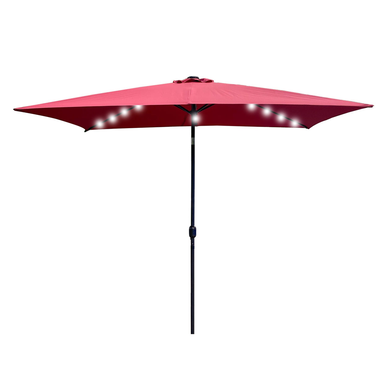 10 Ft x 6.5 Ft Rectangular Market Outdoor Patio Umbrella