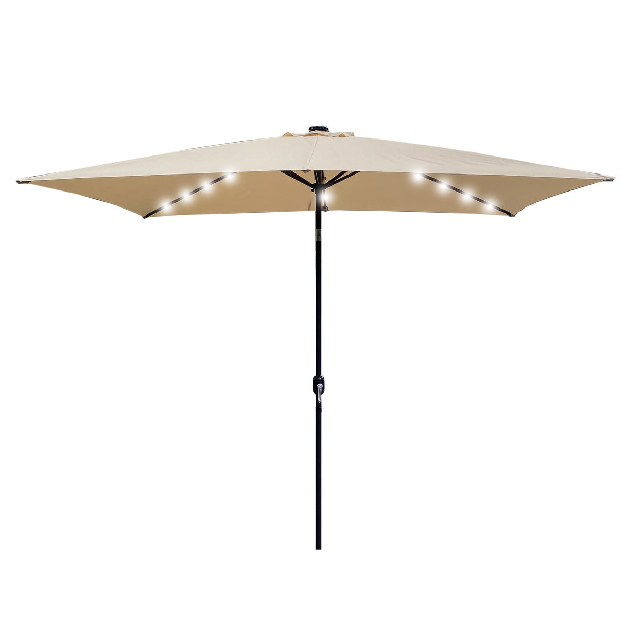 10 Ft x 6.5 Ft Rectangular Market Outdoor Patio Umbrella