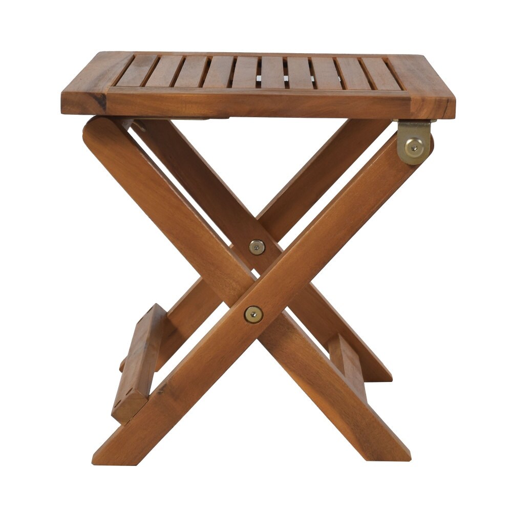 Outdoor Patio Wood Portable Extended Chaise Lounge Set - 36.2”Lx21.3"W