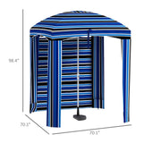 Outdoor Portable Beach Umbrella with Vents and Sandbags