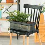 Outdoor Rectangle Planter Box, Vegetables or Flower Planting Pot