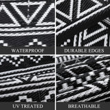Outdoor Reversible Patio Rug for Balcony