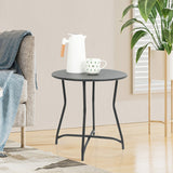 Outdoor Round Table Metal Steel Table