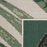 Outdoor Rug with Floral Palm Leaf Design Waterproof