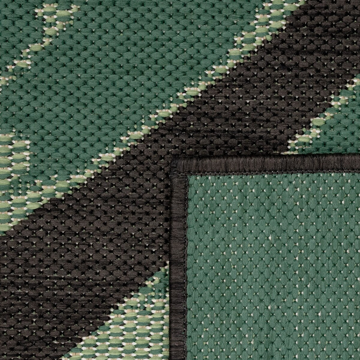 Outdoor Rug with Floral Palm Leaf Design Waterproof